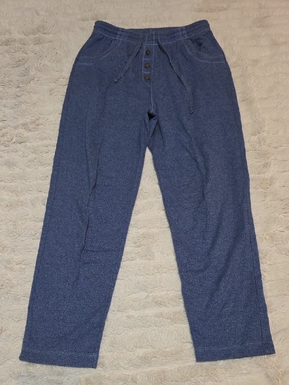 Liz Claiborne Women's Navy Blue Drawstring Jogger Pants